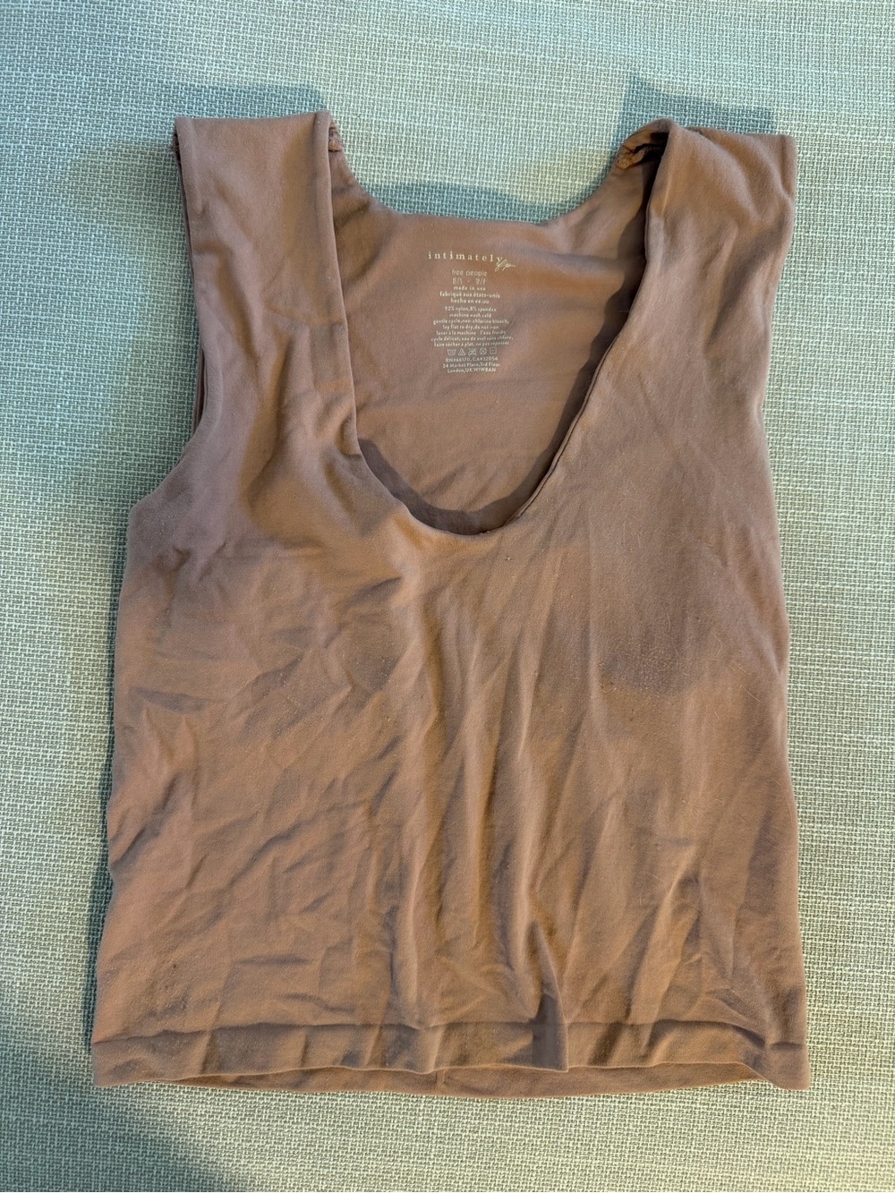 Free People Intimately Clean Lines Seamless Tank - Mocha/Taupe